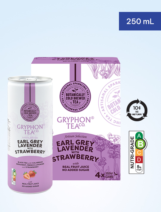 Gryphon Tea  Sparkling Tea   Early Grey Lavender with Straberry 250ml (BCRS)